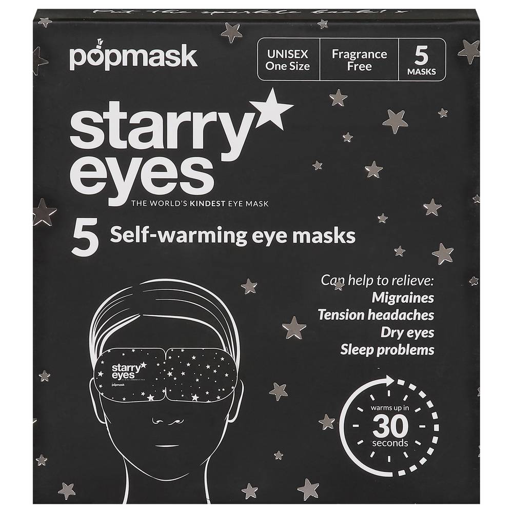 Popmask Fragrance Free Starry Eyes Self-Warming Eye Masks (1.75 oz)