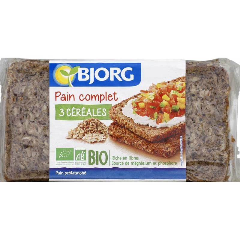 Bjorg - Pain complet 3 céréales bio (500g)