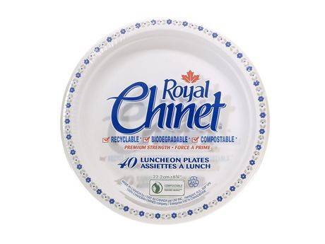 Royal chinet royal chinet - assiettes à lunch (paquet de 40) - luncheon plates (40 units)