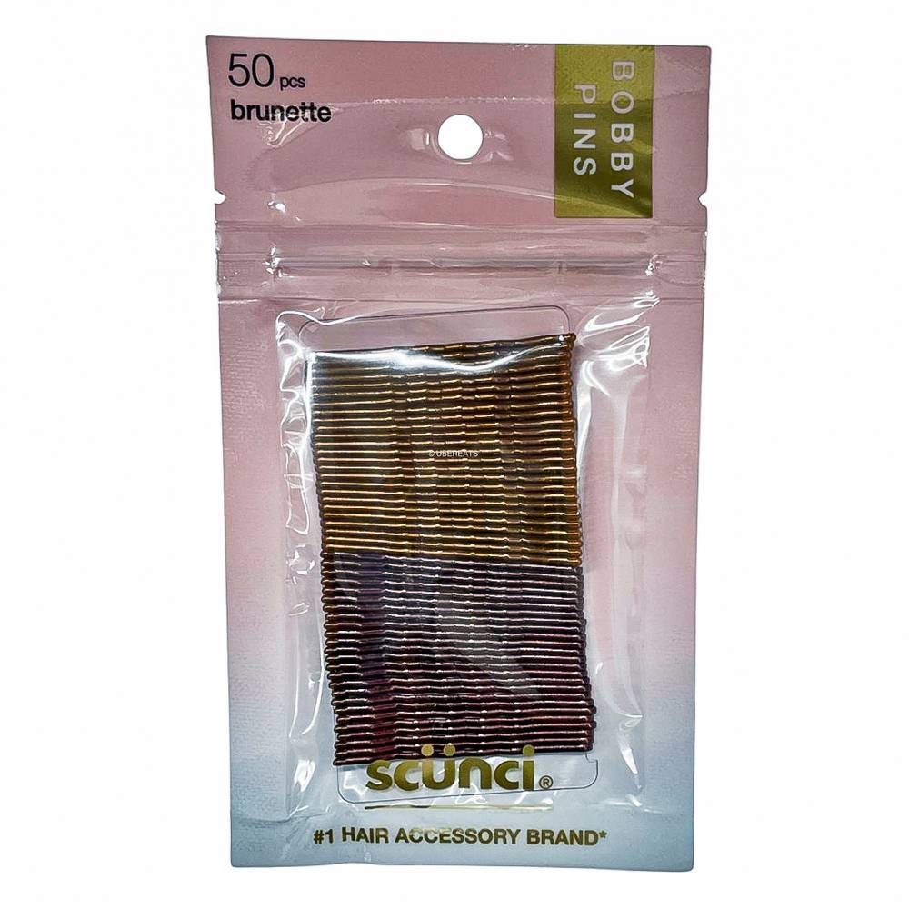 Scunci Bobby Pins Brunette (50 ct)