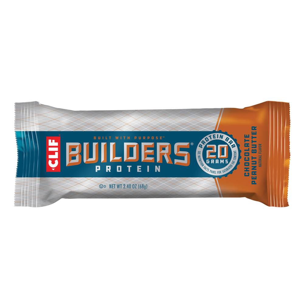 Clif Builders Chocolate Peanut Butter 20G Protein Bar, 2.4 Oz