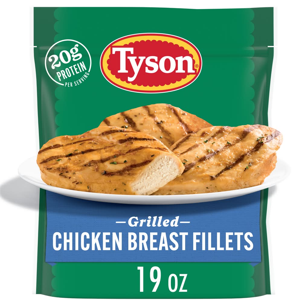 Tyson Frozen Grilled Chicken Breast Fillets (19 oz)