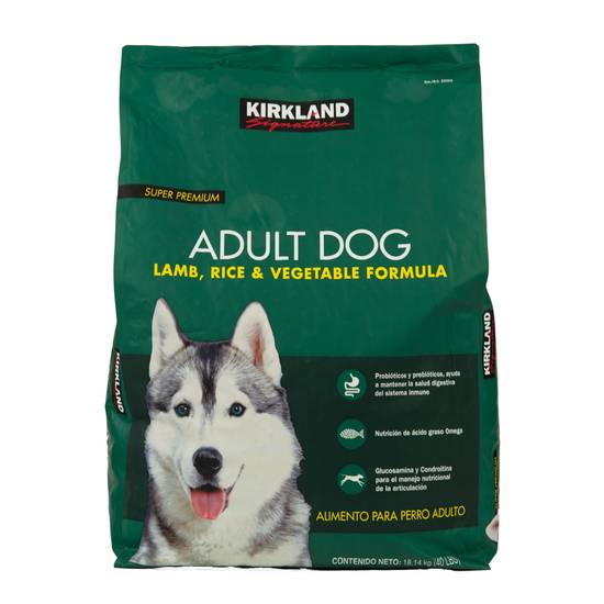 Kirkland Signature alimento para perro adulto (Cordero-Arroz)