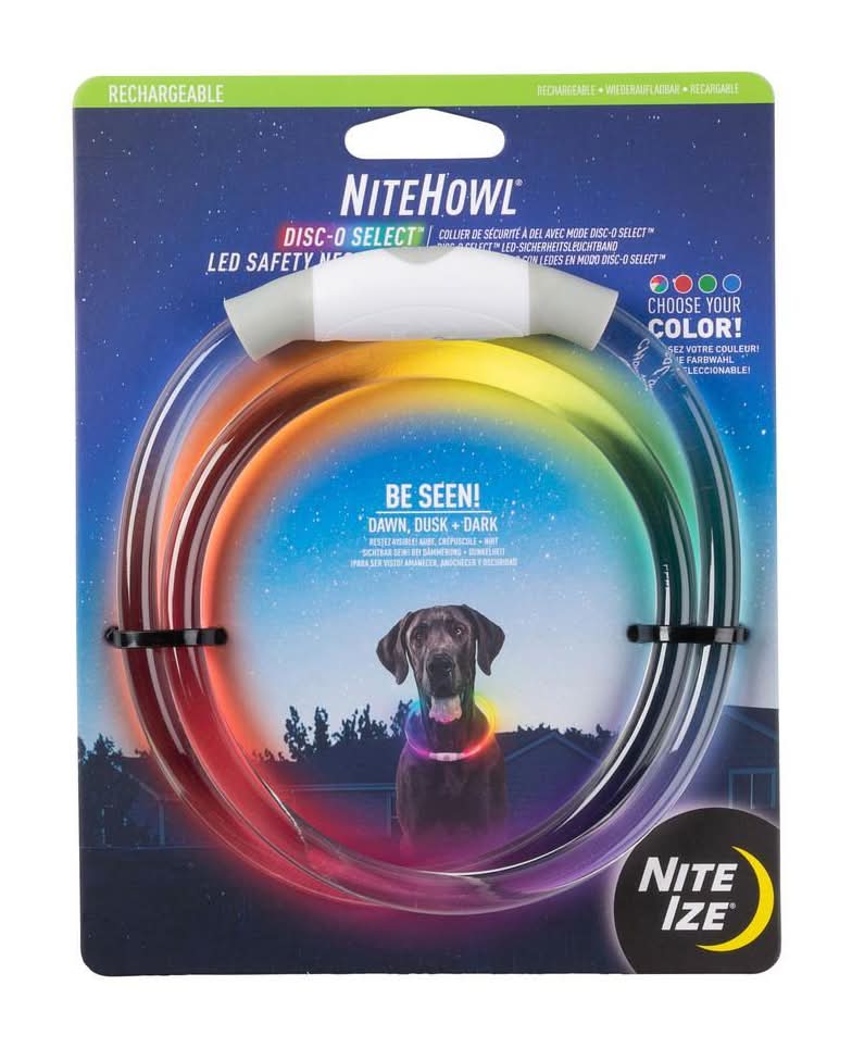 Nite Ize Nitehowl Led Rechargeable Safety Necklace, Disc-O Select