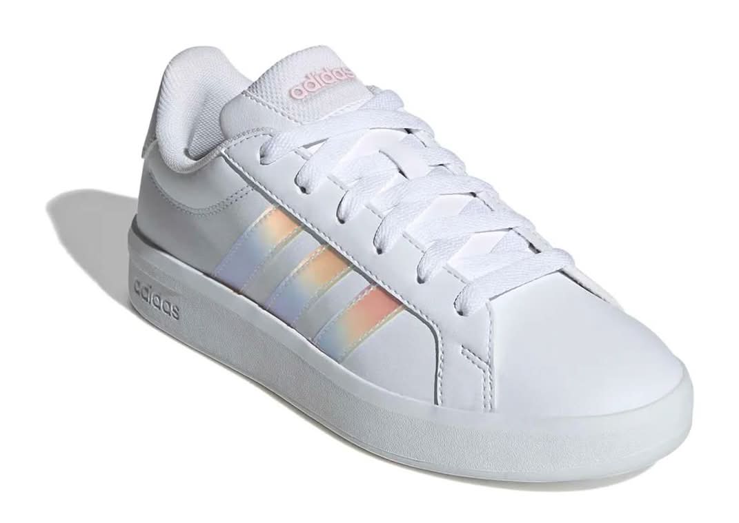 adidas gazelle silver green womens Adidas Kids Grand Court Lifestyle Tennis Lace-Up Shoes main image 1
