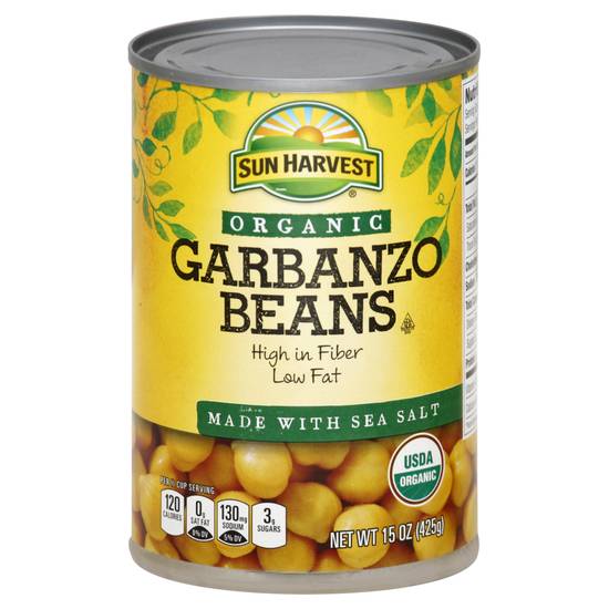Sun Harvest Organic Garbanzo Beans (15 oz)