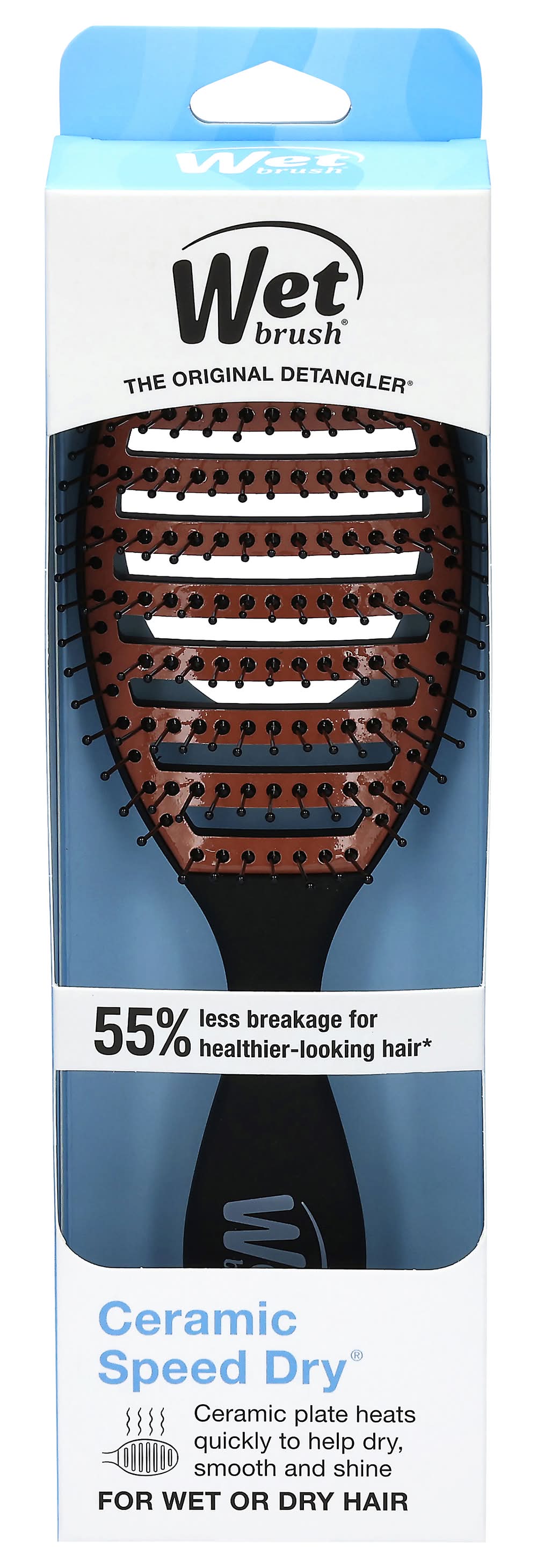 Wet Brush Ceramic Speed Dry Hair Brush, Black