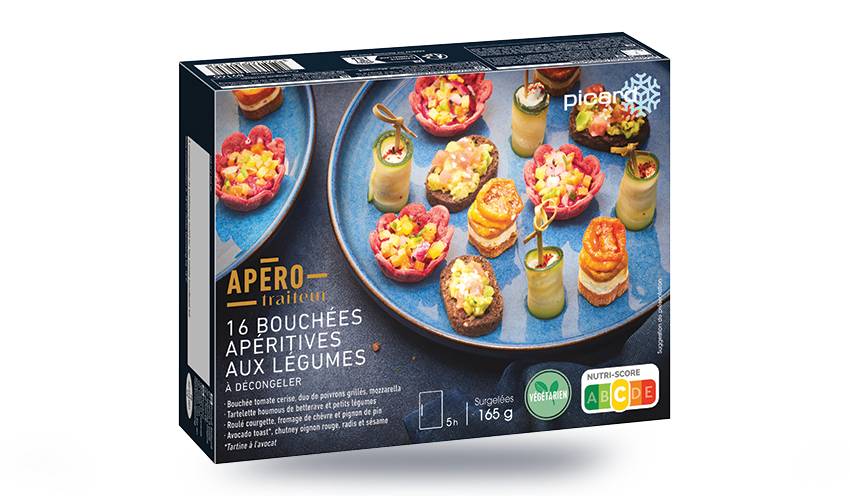 16 bouchées apéritives aux légumes