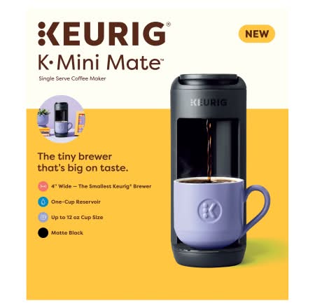 Keurig K-Mini Mate Single Serve Cup Pod Coffee Maker, Black