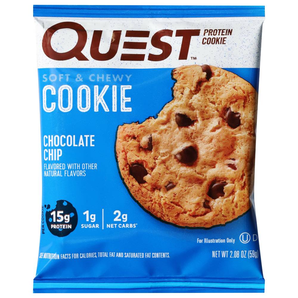 Quest Soft & Chewy Chocolate Chip Flavor Protein Cookie (2.08 oz)