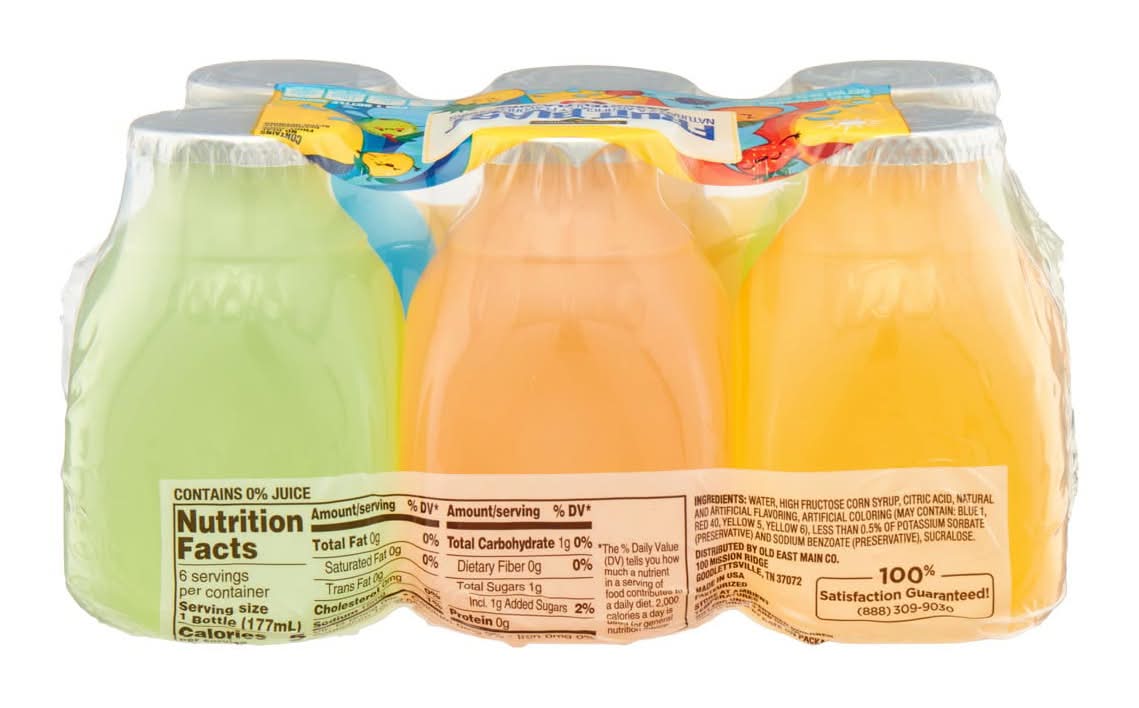Clover Valley Fruit Blast Flavored Drinks 6 Fl Oz Bottles 6 Pk