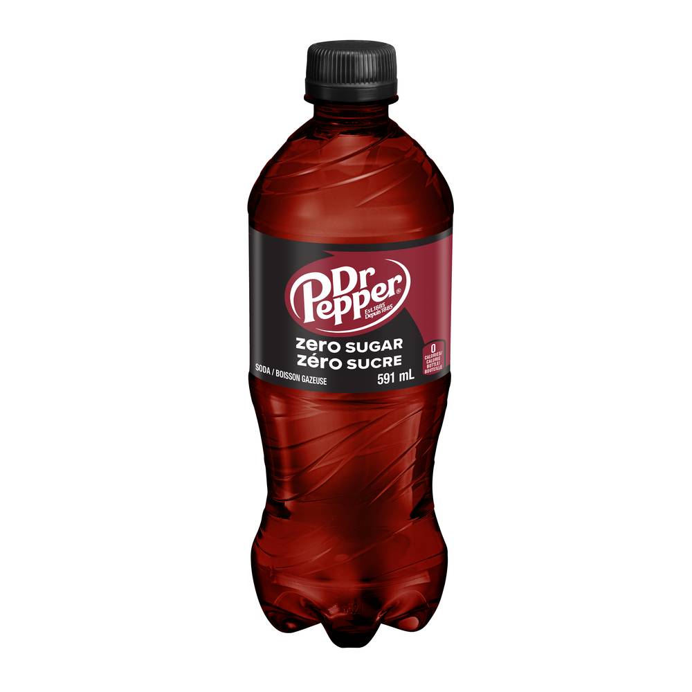 Dr. Pepper Zero Sugar Soft Drink (591 ml)