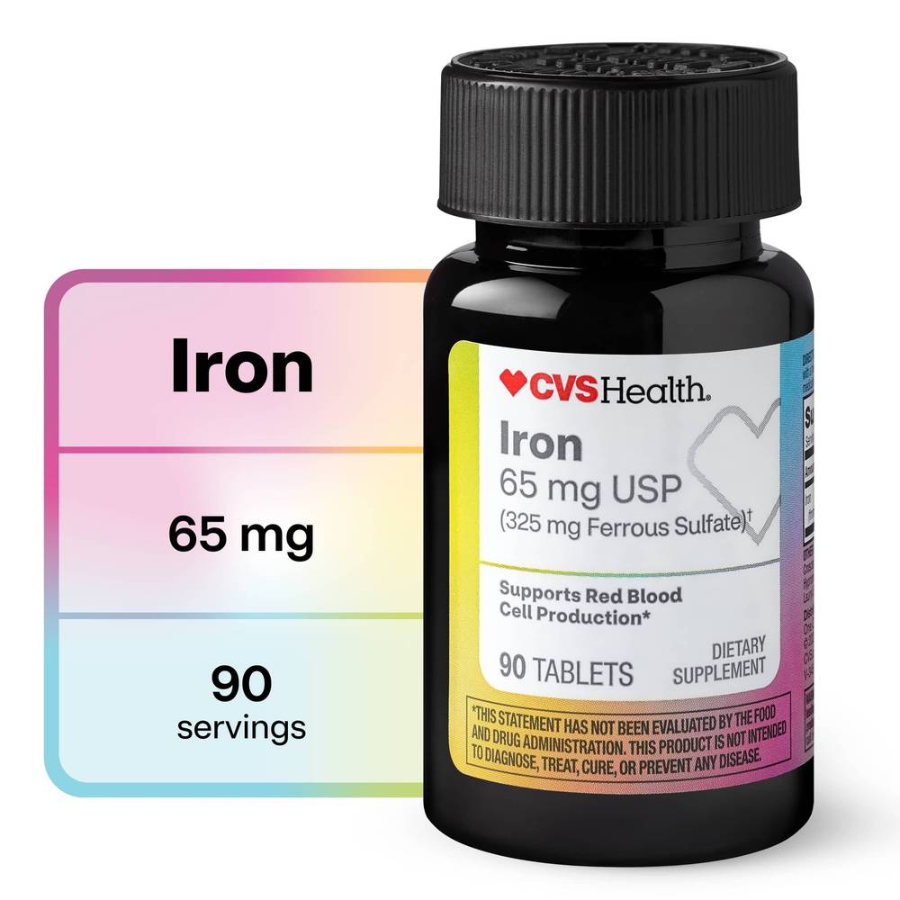Cvs Health Iron 65mg Tablets