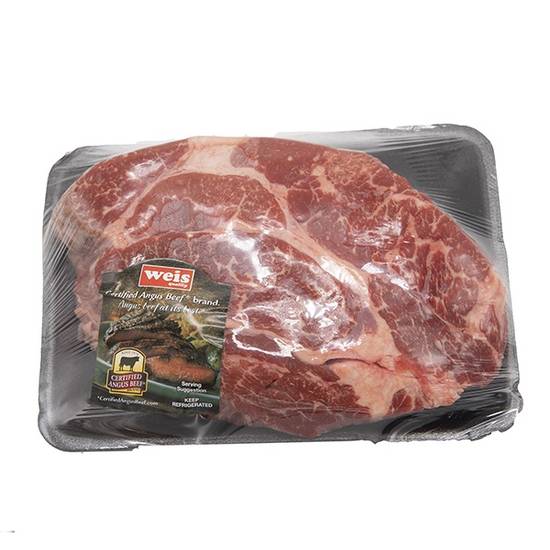 Weis Quality Boneless Chuck Roasts Certified Angus Beef Family Pack