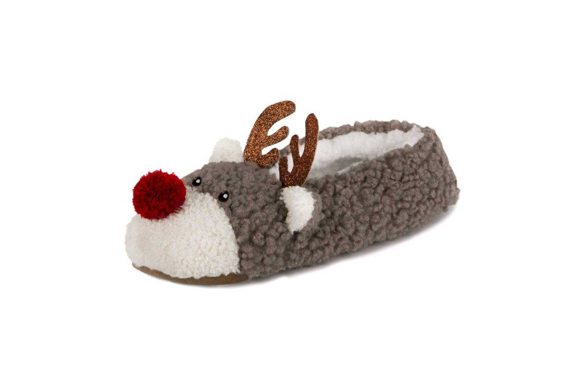 Totes Barley Lane Reindeer Footsie