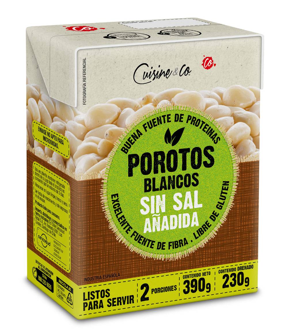Cuisine & Co · Poroto blanco sin sal añadida (400 g)