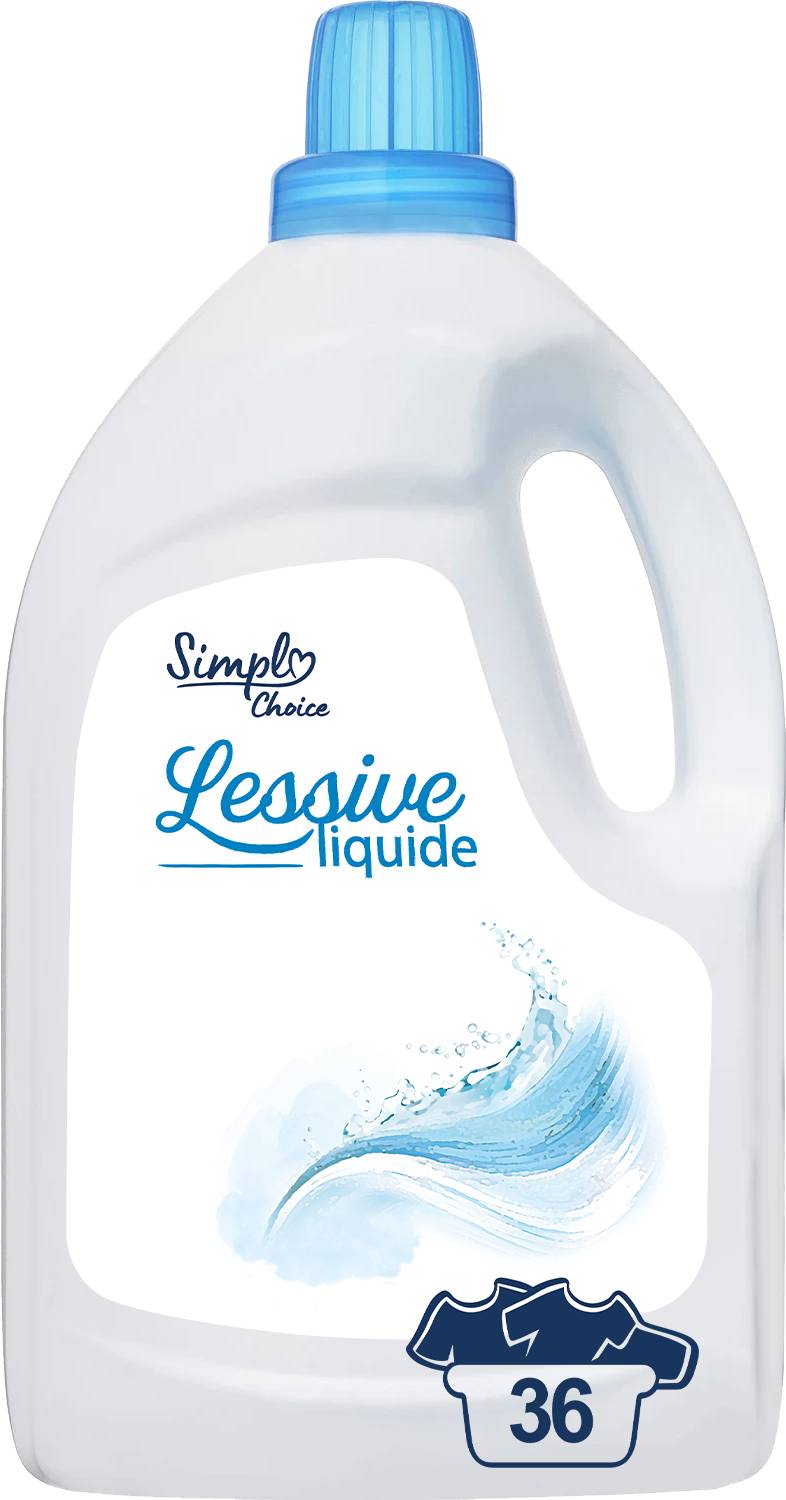 Simpl - Lessive liquide 36 lavages (1,98L)