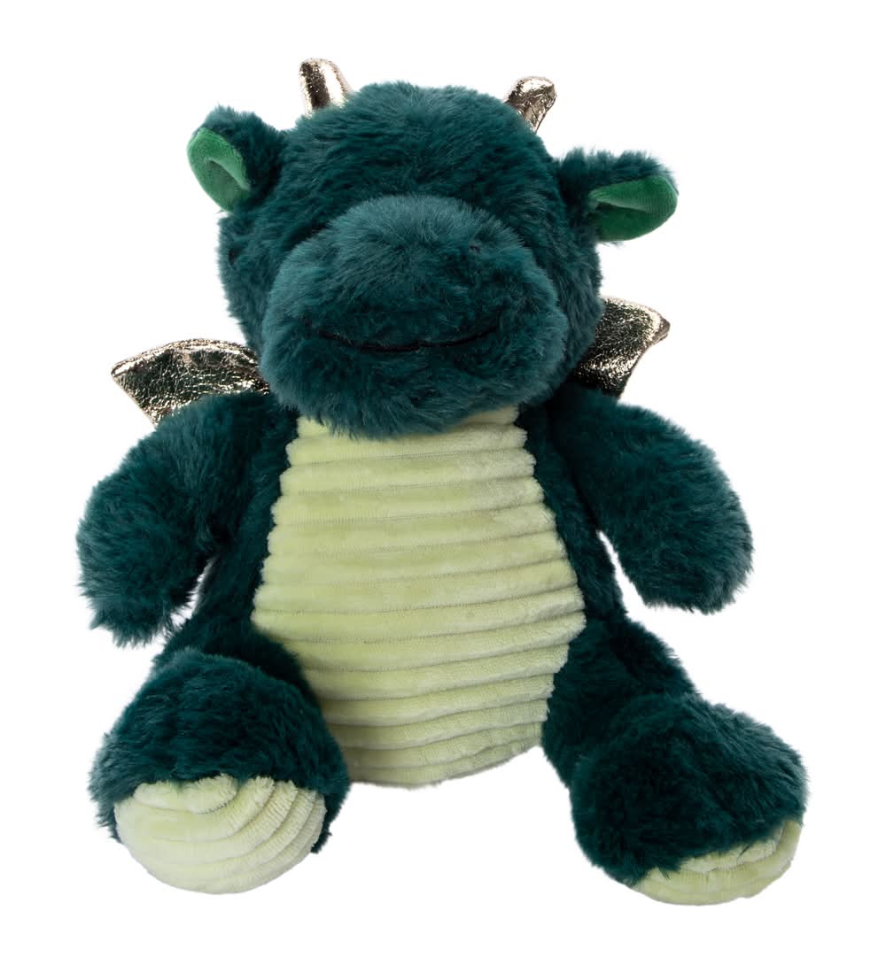 Corduroy Dragon Plush Green