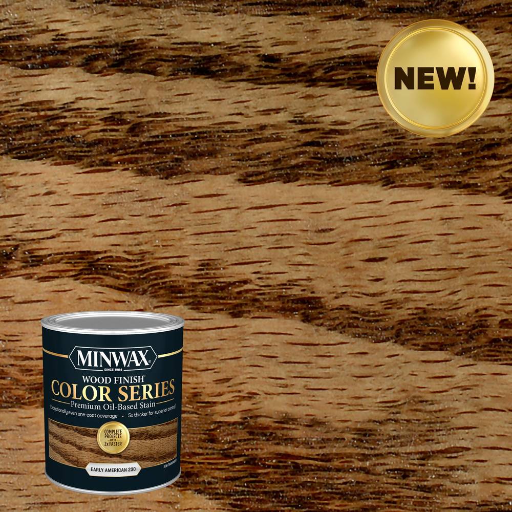 Minwax Wood Finish Color Series Oil-based Early American Semi-transparent Interior Stain (1-quart) | 800008000