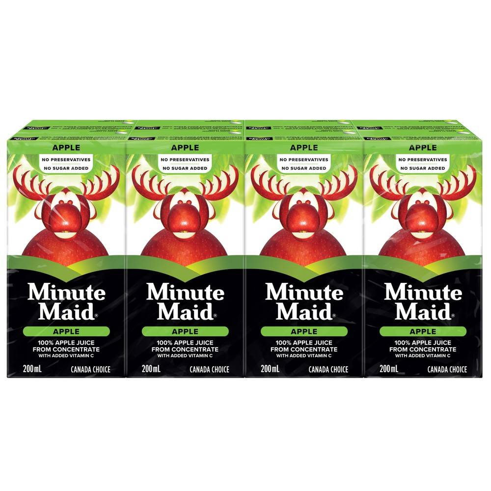 Minute Maid Apple Juice (8 ct, 200 ml)