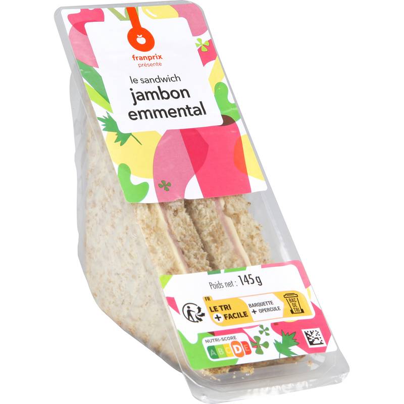 Franprix Sandwich club jambon emmental