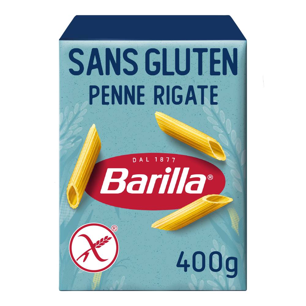 Barilla - Pâtes penne rigate sans gluten (400g)