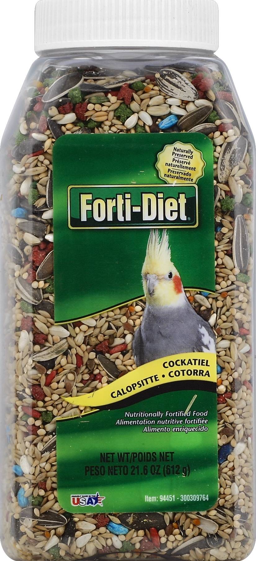 Forti-Diet Nutritionally Fortified Cockatiel Food (21.6 oz)