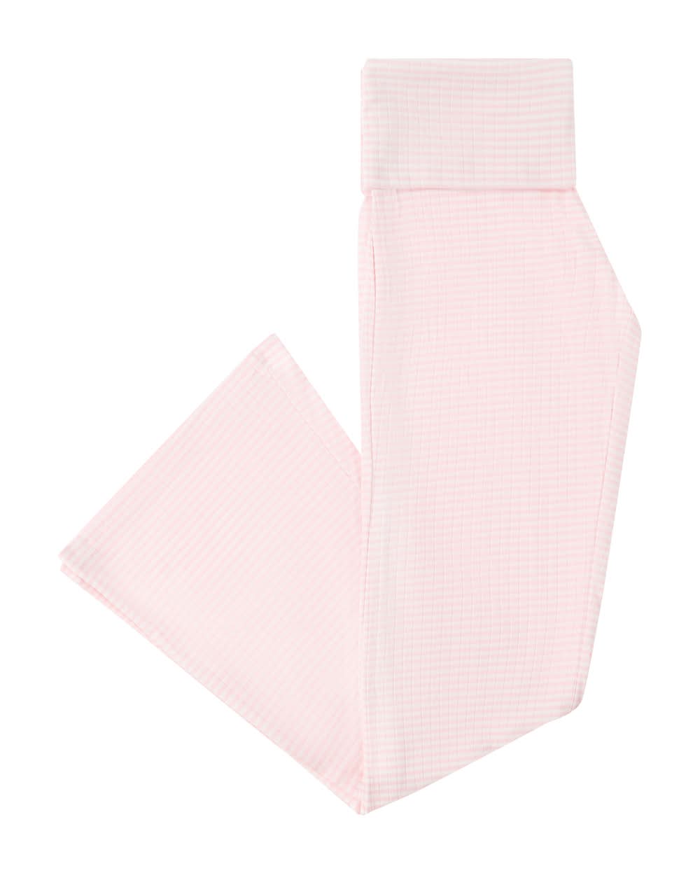 Juniors Flare Ribbed Pants Medium Pink Stripe