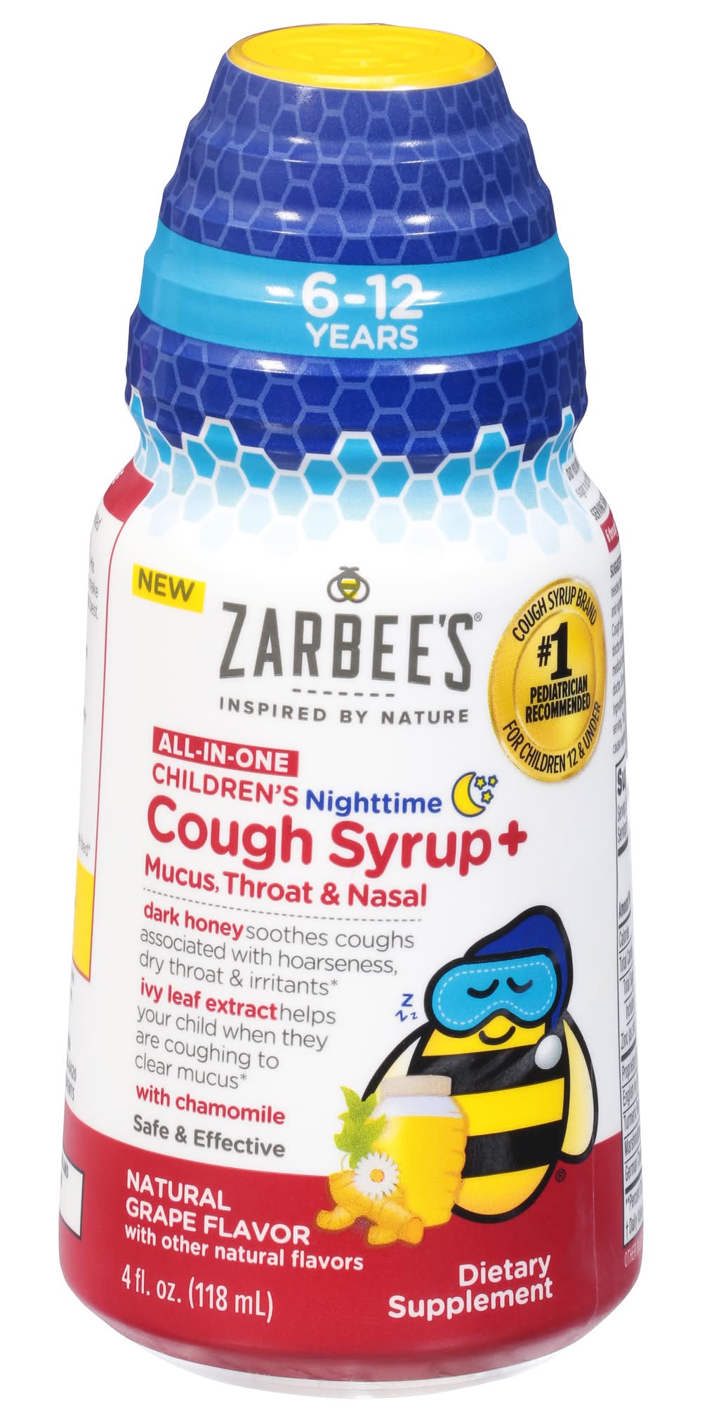 Zarbee's All-In-One Children's Nighttime Cough Syrup (4 fl oz)