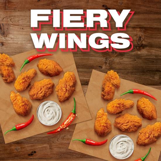 10 Pc Fiery Wings!