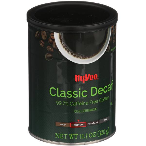 Hy-Vee Classic Decaf Ground Coffee, Medium Roast (11.3 oz)