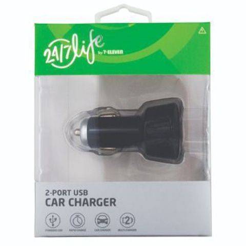 24/7 Life 2-Port Car Charger