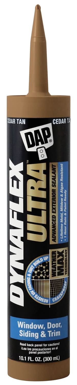 DAP Dynaflex Ultra 10.1-oz Window and Door Cedar Tan Paintable Latex Caulk