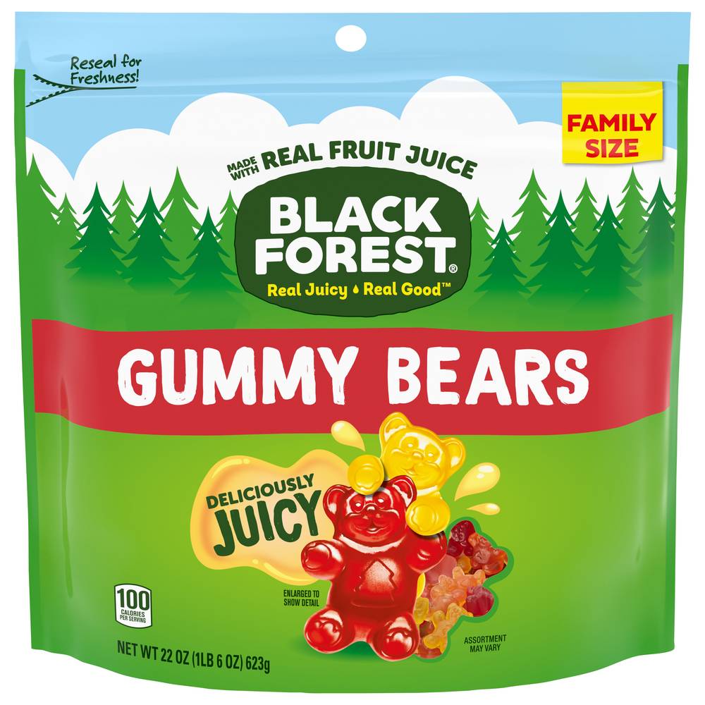 Black Forest Gummy Bears Deliciously Juicy (22 oz, 100 ct)