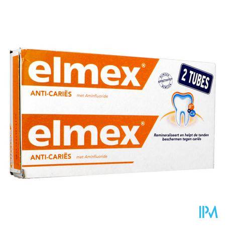 Elmex Anti Caries Dentifrice 125ml X2 Bucco-dentaire - Hygiène