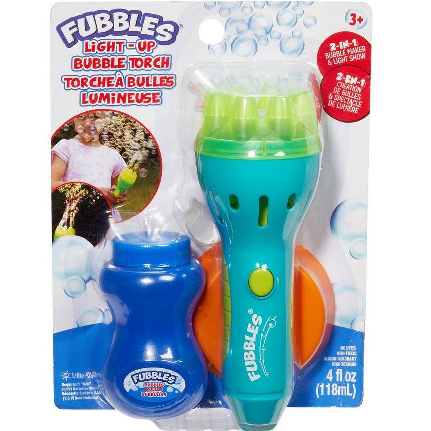 Party City Fubbles Light Up Bubble Torch