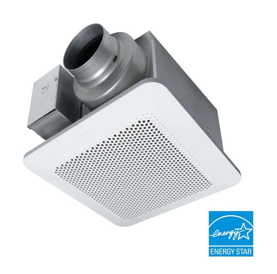 Panasonic Whisper Choice Dc Pick-A-Flow 80/110 Cfm Ceiling Bathroom Exhaust Fan With Flex-Z Fast Bracket