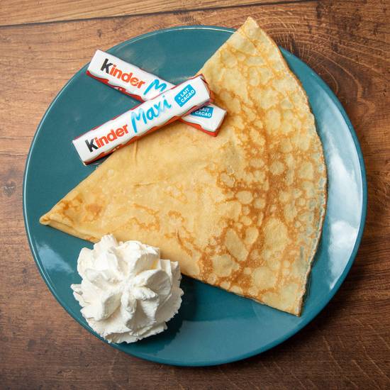 Crêpe Kinder Schoko Bons chantilly Maison