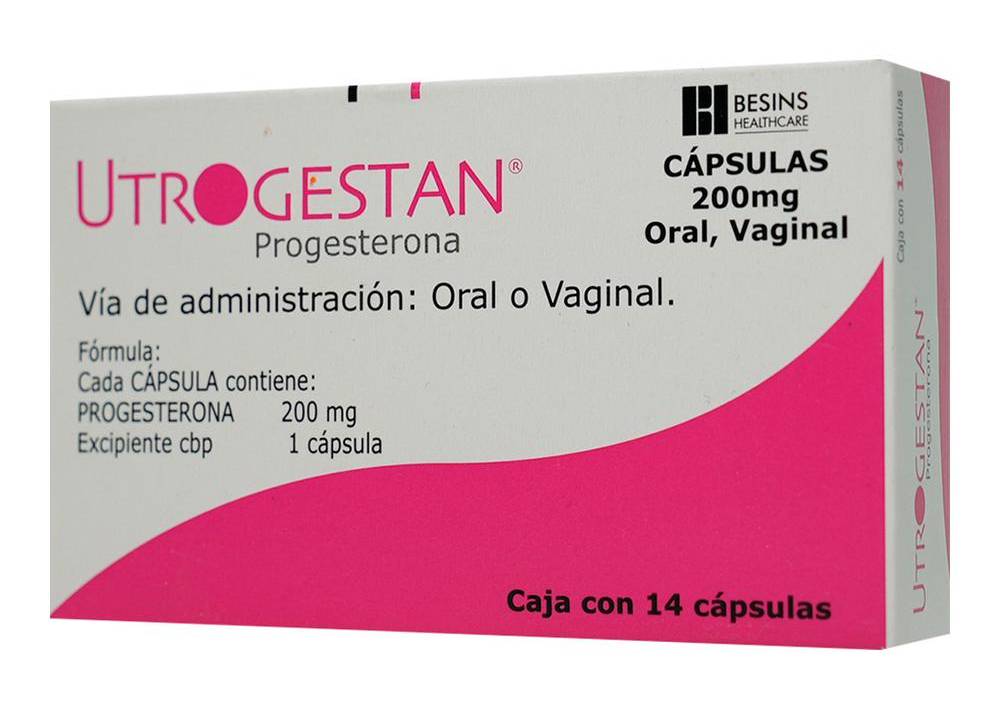 Besins · Utrogestan progesterona cápsulas 200 mg (14 un)