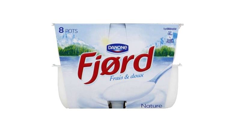 Fjord Yaourt nature Les 8 pots de 125g