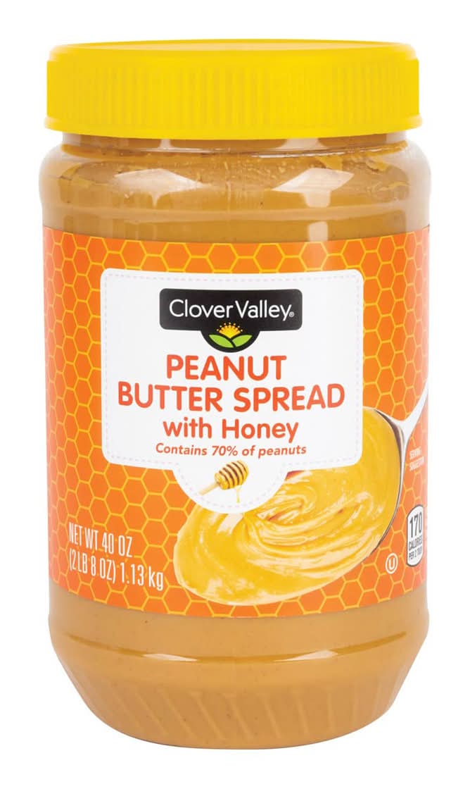 Clover Valley Peanut Butter Spread With Honey (40 oz)