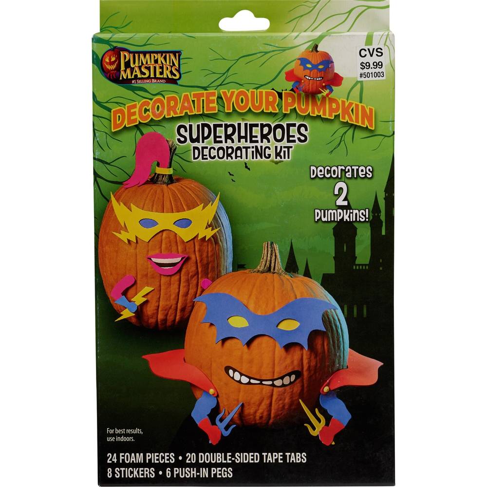 Pumpkin Masters Super Hero's Decorating Kit