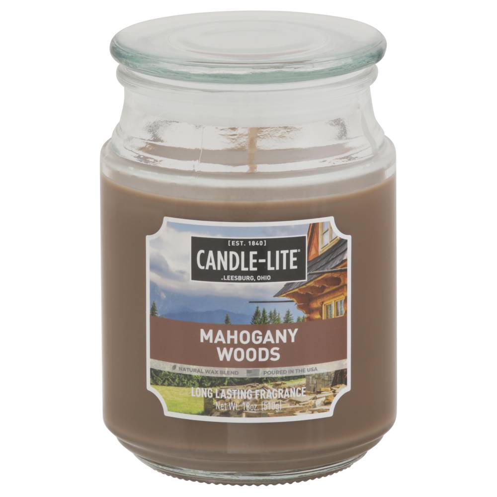 Candle-lite Jar Candle, Mahogany Woods (18 oz)