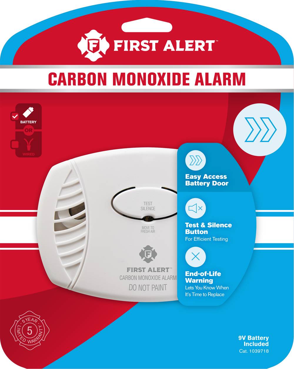 First Alert Co400 Battery Powered Carbon Monoxide Alarm