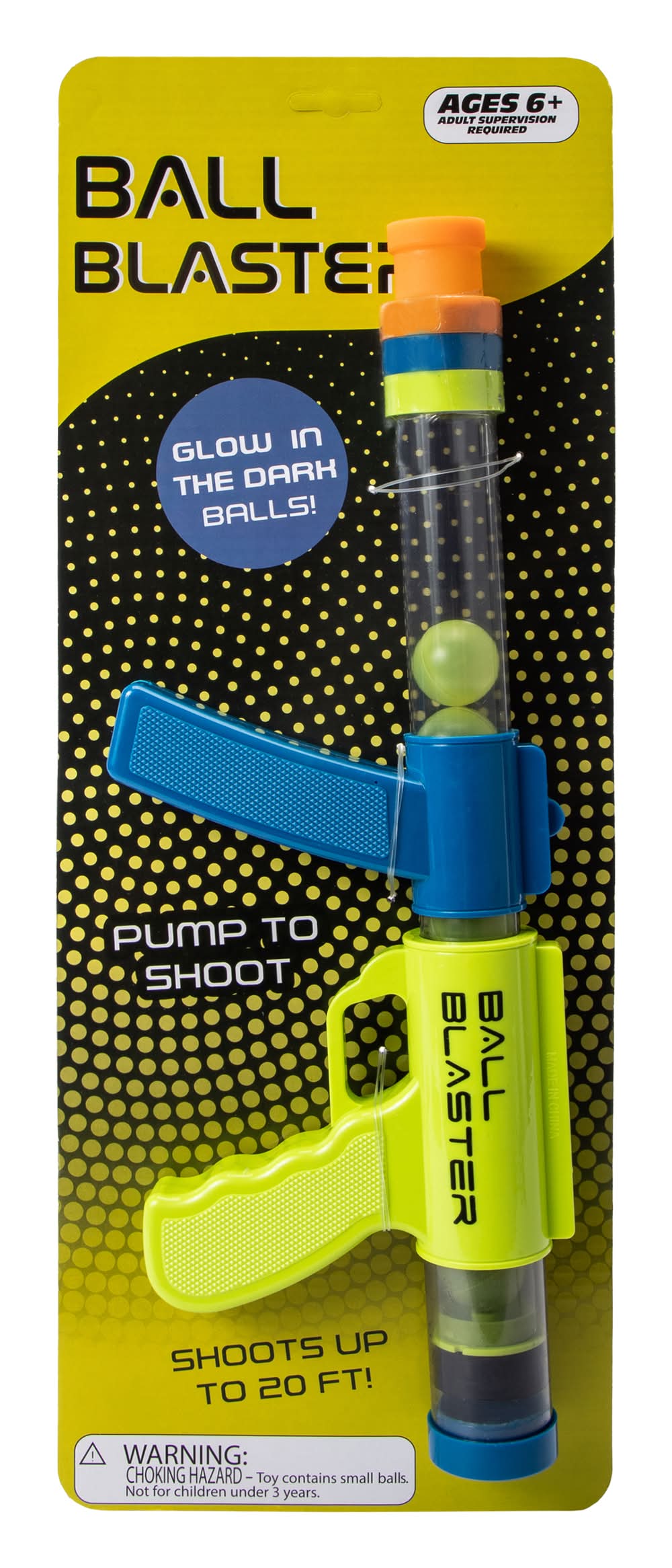 Glow In The Dark Ball Blaster Yellow