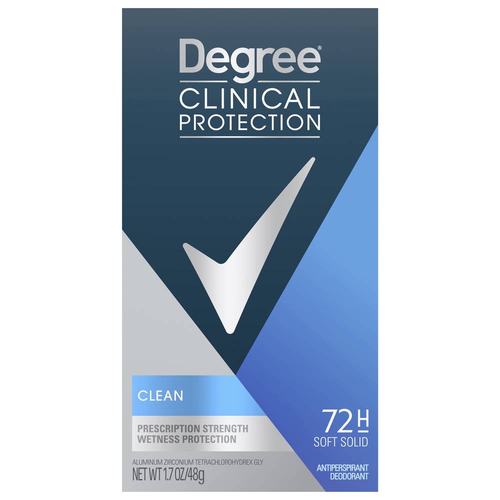 Degree Clinical Protection Clean Scent Antiperspirant Deodorant (1.7 oz)