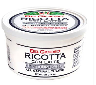 Belgioioso - Platinum Ricotta 3LB. Tub