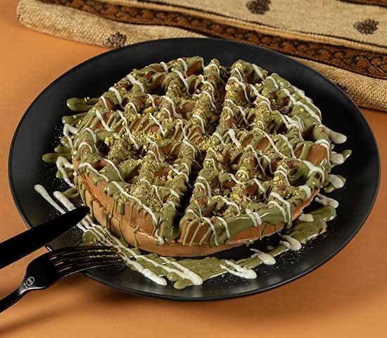 Pistachio Waffles