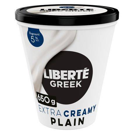 Liberté yogourt grec nature 5% mg (650g) - greek plain yogurt 5% (650 g)