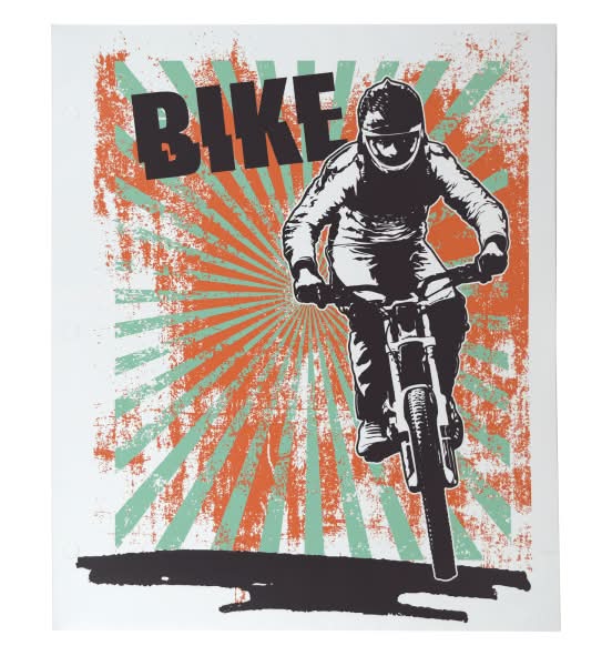 Top Flight Fashion 2-Pocket Folder, 9-13/16" x 11-13/16", Dirt Bike